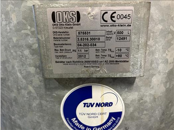 Equipamento de processamento de alimentos OKS Air receiver tank: foto 4
