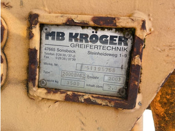 Garra para Máquina de construção Kröger 2000BAG2 GRAPPLE: foto 4