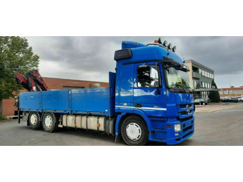 Camião de caixa aberta/ Plataforma, Camião grua Mercedes-Benz 2544 Pritsche mit Kran Hiab XS am Heck: foto 2
