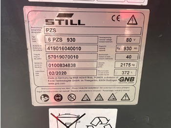 Bateria automotiva para Equipamento de movimentação Exide 80V   6 PZS 930: foto 2