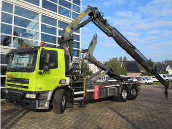 Camião polibenne, Camião grua DAF FAN CF75 310 Palfinger PK23002 + Palift T20A: foto 4