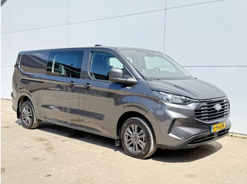 Furgão compacto, Carrinha cabine dupla novo Ford Transit Custom 2.0 TDCI 136pk L2H1 Dubbele Cabine Dubbele Schuif Adaptieve Cruise Control Carplay Camera Parkeersensoren voor achter BPM VRIJ: foto 4