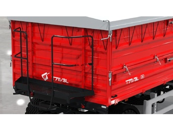 Reboque agrícola novo Metal-Fach T711/1L – 8t Long dwuosiowa: foto 2