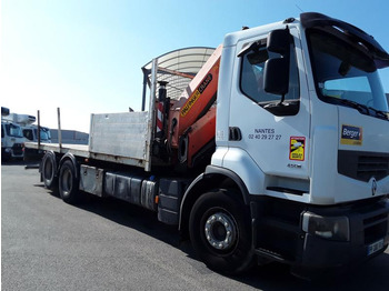 Camião de caixa aberta/ Plataforma RENAULT PREMIUM 450cv PLAT-GRUE AR-CAB: foto 2
