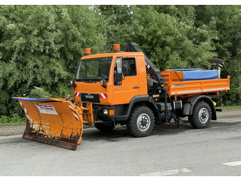 Camião basculante MAN * MAN LE 10.220 *Kiper Wywrotka * 4x4 * Pług Piaskarka * Zimowe Utrzymanie * Sprowadzony * HDS MKG *: foto 2