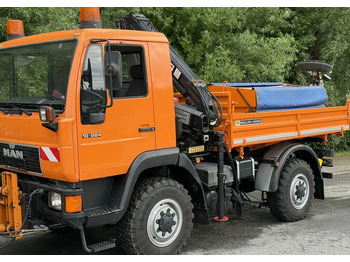Camião basculante MAN * MAN LE 10.220 *Kiper Wywrotka * 4x4 * Pług Piaskarka * Zimowe Utrzymanie * Sprowadzony * HDS MKG *: foto 3