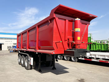 Semi-reboque basculante para transporte de materiais a granel novo TITAN 3 Axle Semi Container Tipper Trailer for Sale in Malawi: foto 2