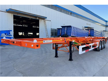 Semi-reboque chassi para transporte de contêineres novo TITAN Tri Axle Skeletal Trailer for Sale In Uganda: foto 3