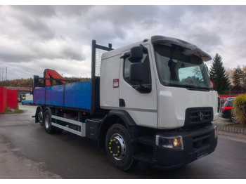 Camião de caixa aberta/ Plataforma, Camião grua Renault Gama D 26.320 skrzynia hds palfinger PK15500: foto 2