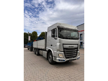Camião de caixa aberta/ Plataforma, Camião grua DAF DAF XF 460 FAN + MKG + 10mtr 2to + Lenkachse + EURO 6: foto 3