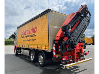 Camião de lona, Camião grua DAF DAF XF 460 FAN + PALFINGER + 16mtr + Lenkachse + EURO 6: foto 4