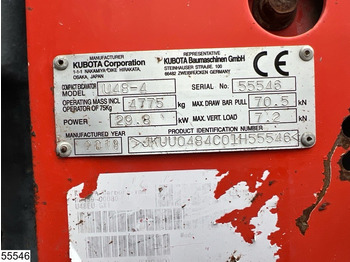 Máquina de construção Kubota U 48 29,8KW, 1 bucket, 3681h: foto 5