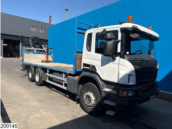 Camião de caixa aberta/ Plataforma, Camião grua Scania P 410 6x4, EURO 6, Retarder, HIAB, Remote: foto 4