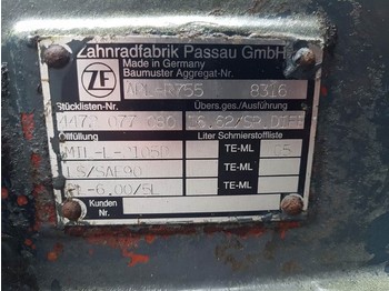 Eixo e peças para Máquina de construção Ahlmann AZ14-ZF APL-R755-Axle/Achse/As: foto 5