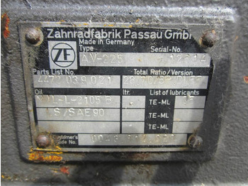 Eixo e peças para Máquina de construção Zettelmeyer ZL502-ZF AV-225 - 4472039021-Axle/Achse/As: foto 3