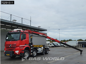 Camião polibenne, Camião grua Mercedes-Benz Arocs 4145 8X4 NL-Truck HMF RCL 5300 Crane Hyva 26-51-S Hooklift Steelsuspension Big-Axle Automatic Euro 6: foto 2 Camião polibenne, Camião grua Mercedes-Benz Arocs 4145 8X4 NL-Truck HMF RCL 5300 Crane Hyva 26-51-S Hooklift Steelsuspension Big-Axle Automatic Euro 6: foto 2