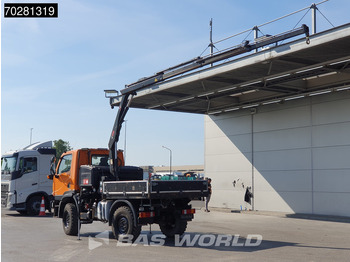 Camião de caixa aberta/ Plataforma, Camião grua Mercedes-Benz U20 4X4 Hiab 022D-3 HIDUO Kran Crane Hydraulic Euro 5: foto 2