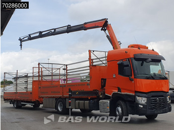 Camião de caixa aberta/ Plataforma, Camião grua Renault C 380 4X2 Combi Palfinger PK18002-EH Kran Crane Retarder Euro 6: foto 3