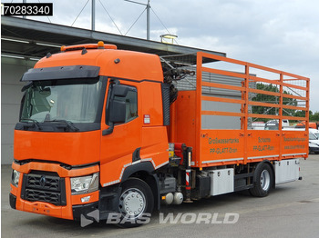 Camião de caixa aberta/ Plataforma, Camião grua Renault T 380 4X2 Palfinger PK18002-EH Kran Crane Retarder Standklima Euro 6: foto 2