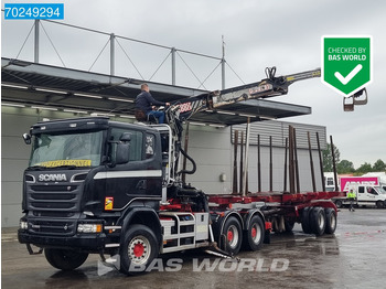 Camião de transporte de madeira SCANIA R 580