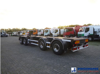 Semi-reboque transportador de contêineres/ Caixa móvel D-Tec 4-axle container combi trailer (2 + 2 axles): foto 3