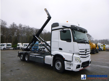 Camião polibenne Mercedes-Benz Actros 2843 6x2 Hyva container hook 20t: foto 2