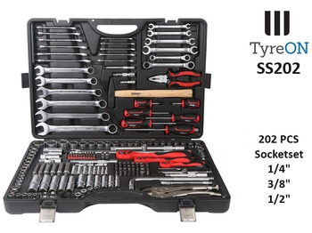 Equipamento para oficina SS202 Professional Socket Set 202-piece 1/8 - 1/4 - 1/2 Inch - Chrome Vanadium: foto 2 Equipamento para oficina SS202 Professional Socket Set 202-piece 1/8 - 1/4 - 1/2 Inch - Chrome Vanadium: foto 2