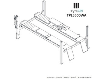 Equipamento para oficina TPL5500WA 4 post alignment lift - 5.6 meter runways - Fully integrated free wheels lifting system - 5.5T: foto 5 Equipamento para oficina TPL5500WA 4 post alignment lift - 5.6 meter runways - Fully integrated free wheels lifting system - 5.5T: foto 5