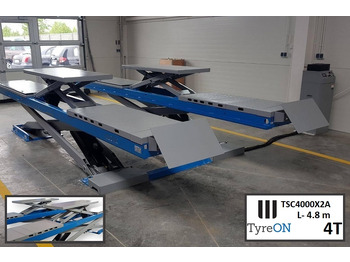 Equipamento para oficina TSC4000X2A Alignment scissor lift - On floor - Free wheel lifting system - 4.8 m lightened runways - 4T - Mounted on the floor: foto 4
