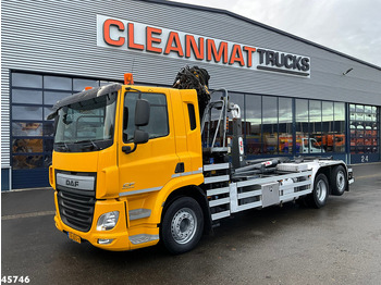 Camião polibenne, Camião grua DAF FAN CF 370 Euro 6 HMF 22 Tonmeter laadkraan Just 149.152 km!: foto 2