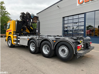 Camião polibenne, Camião grua Scania P 410 8x4 Euro 6 Palfinger 14 Tonmeter Z-kraan: foto 5