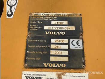 Pá carregadora de rodas 2004 Volvo L150E Wheel Loader: foto 2