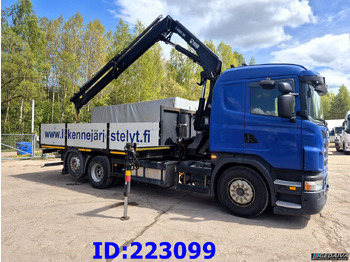 Camião de caixa aberta/ Plataforma SCANIA G440 6x2 +  Crane HIAB X-Hiduo 188: foto 4