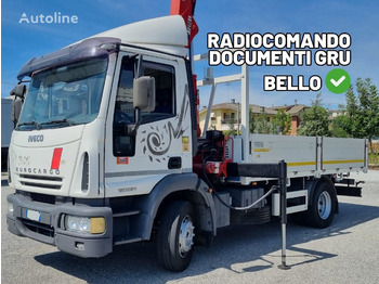 Camião de caixa aberta/ Plataforma, Camião grua IVECO Eurocargo 120E24 + Gru Bonfiglioli 7200 L/3SI: foto 1