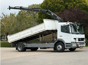 Camião basculante, Camião grua Mercedes-Benz Atego 1218 KRAAN/KIPPER!!MANUELL!!: foto 4