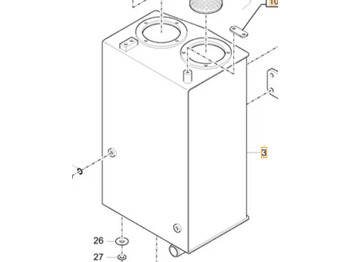 Tanque hidráulico CASE