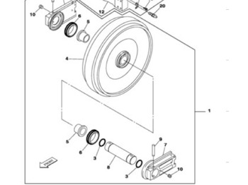 Peças de material rodante CASE