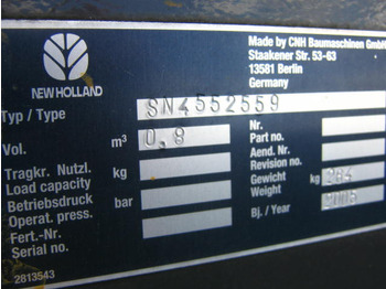 Balde carregador novo New Holland 4552559: foto 3