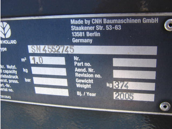 Balde carregador NEW HOLLAND