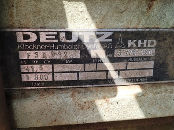 Motor e peças para Máquina de construção SILNIK Deutz F3 L 912: foto 2