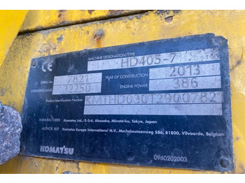 Caminhão fora de estrada Komatsu HD405-7: foto 3 Caminhão fora de estrada Komatsu HD405-7: foto 3