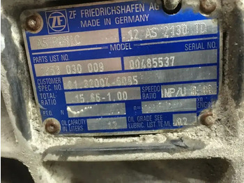 Caixas de velocidade e peças para Camião MAN Versnellingsbak 12AS 2130 TD: foto 5