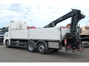 Camião de caixa aberta/ Plataforma, Camião grua MAN 26.440 TGS LL 6x2, Kran Fassi F195AS.22, AHK, AC: foto 3