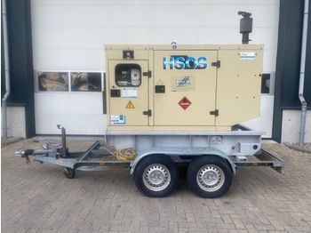 Gerador elétrico Ingersoll Rand John Deere Leroy Somer 80 Supersilent generatorset op aanhanger: foto 1