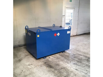 Depósito de armazenamento Kiwa IBC Elzinga Machinefabriek 1000 liter IBC Dieseltank met handpomp: foto 4
