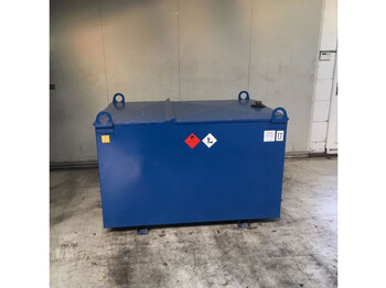 Depósito de armazenamento Kiwa IBC Elzinga Machinefabriek 1000 liter IBC Dieseltank met handpomp: foto 2