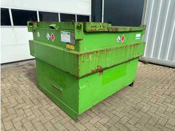 Depósito de armazenamento Kiwa IBC Steenbergen 2000 liter IBC Dieseltank met handpomp Milieutank: foto 2
