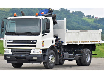 Camião grua, Camião basculante DAF CF 75.310 *Kipper 5,10 m + KRAN * TOPZUSTAND: foto 4