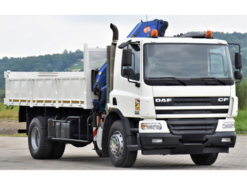 Camião grua, Camião basculante DAF CF 75.310 *Kipper 5,10 m + KRAN * TOPZUSTAND: foto 3