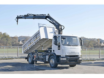 Camião basculante, Camião grua Iveco Eurocargo 180E28 *HIAB 122 B-2 DUO* TOPZUSTAND: foto 2